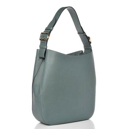 Burberry Grainy Calfskin Small Elmstone Hobo Eucalyptus Green 3 of 9