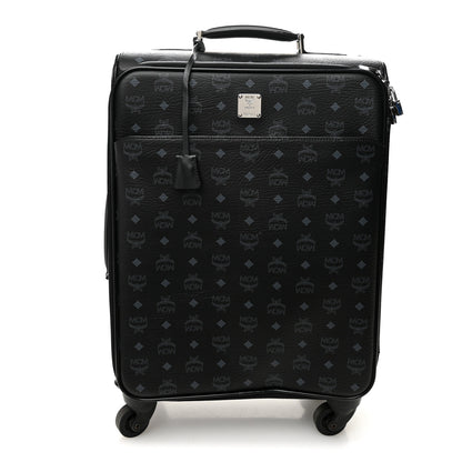 MCM Visetos Small Traveler Trolley Whelled Suitcase Black 1 of 12