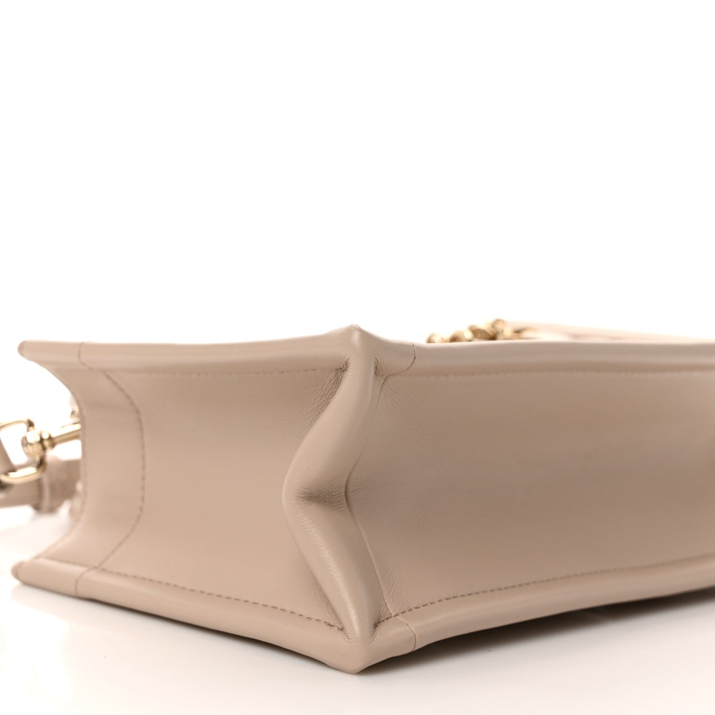 Calfskin Macrocannage Mini Book Tote Trench Beige