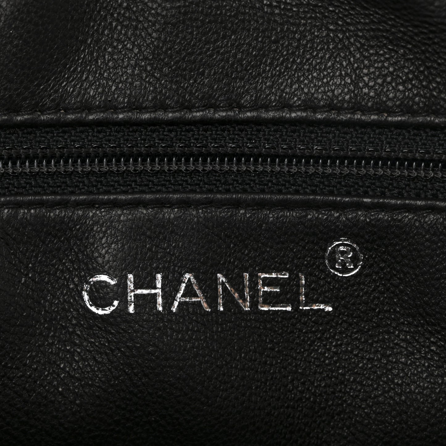 Lambskin Stitched Camera Case Black