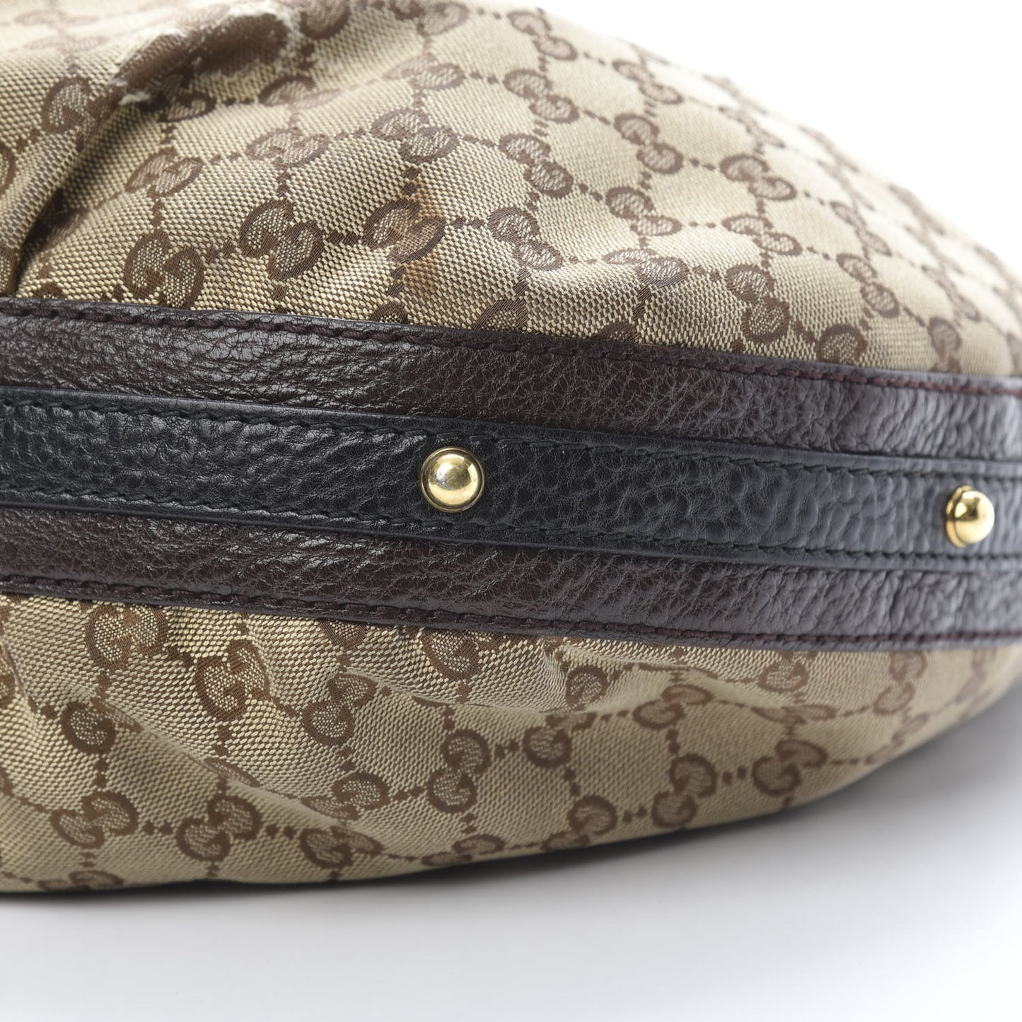 Monogram Medium Interlocking Hobo Dark Brown