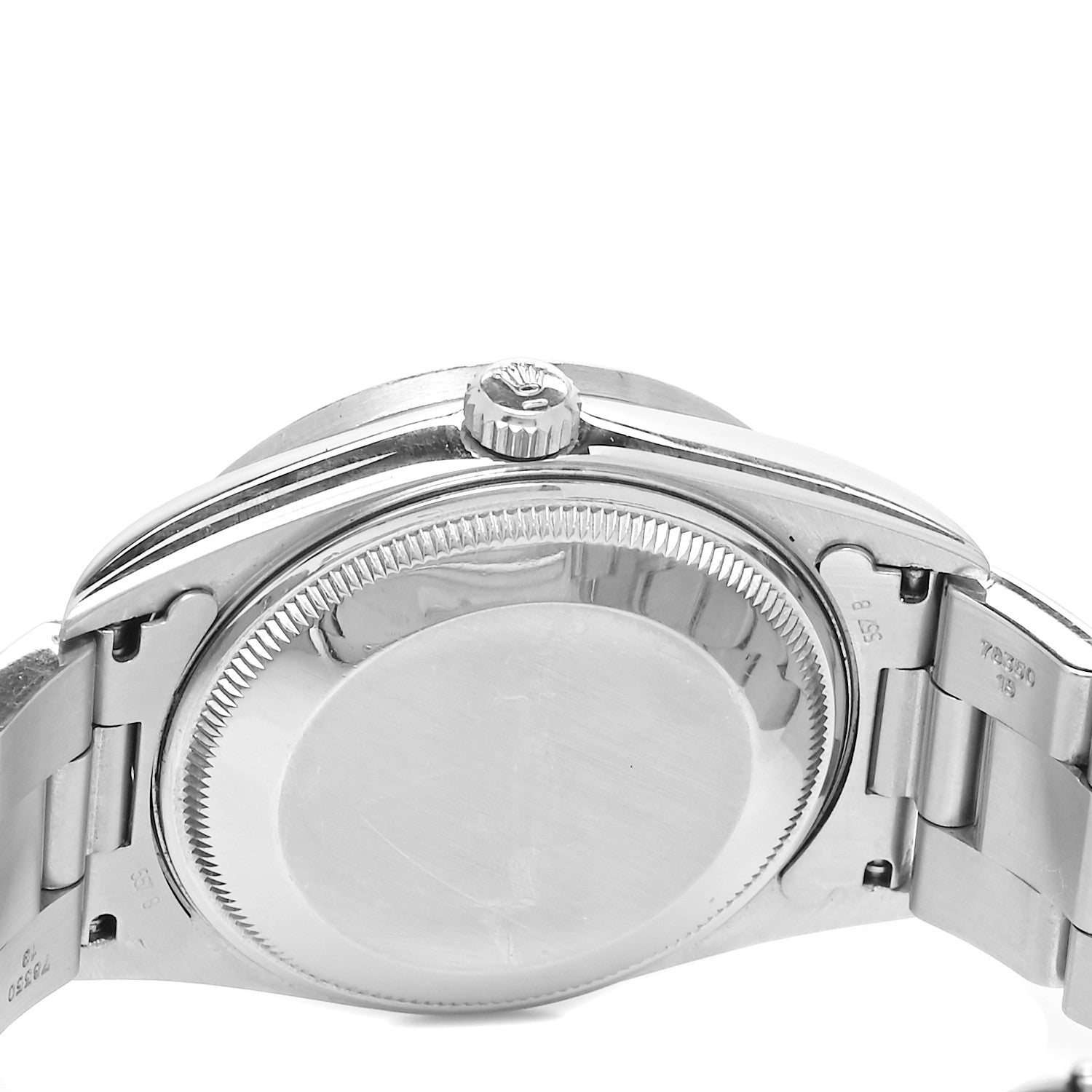 Rolex Stainless Steel 34mm Oyster Perpetual Date Watch Orange 15210 4 of 5