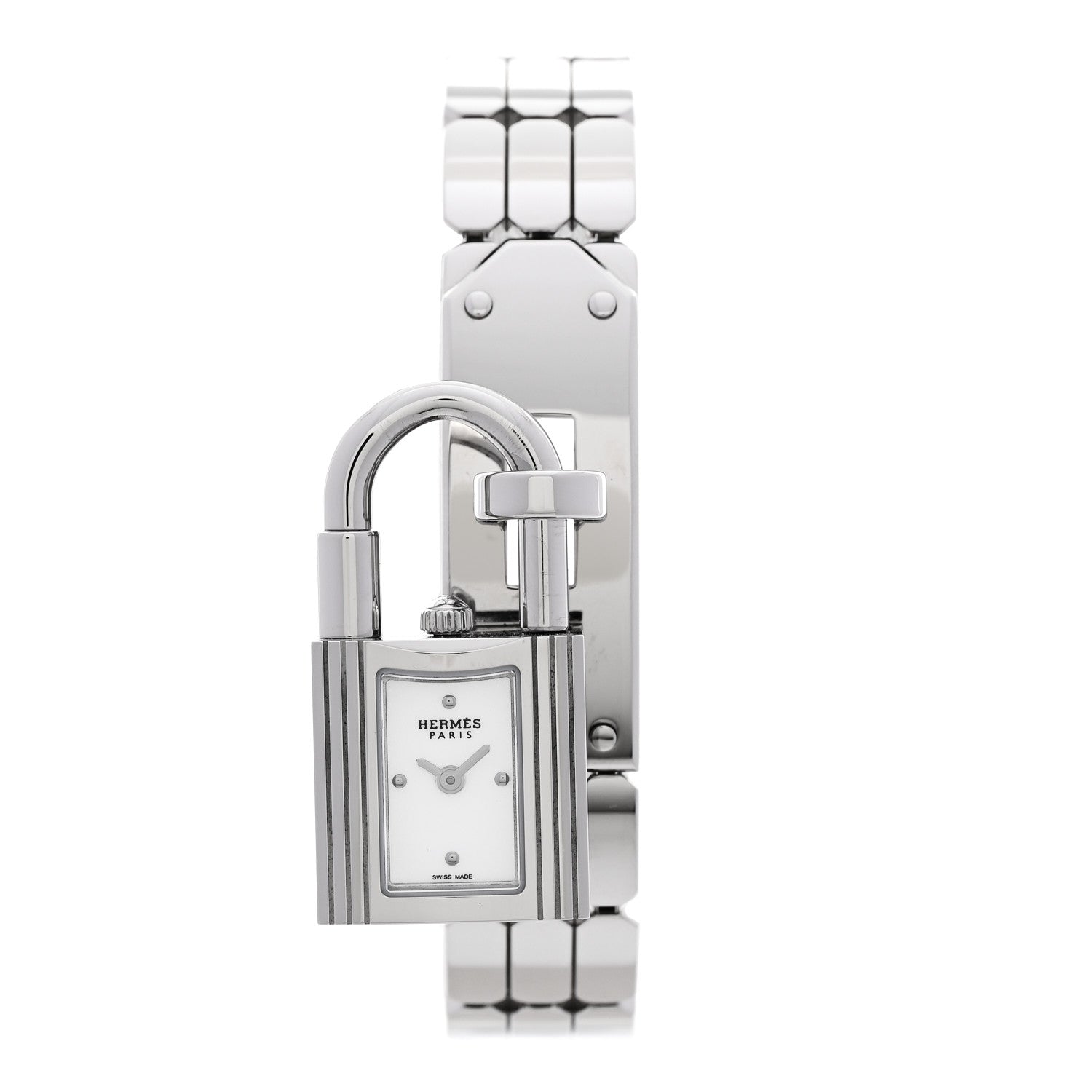 Hermes Stainless Steel 16mm Kelly Quartz Watch 1 of 9
