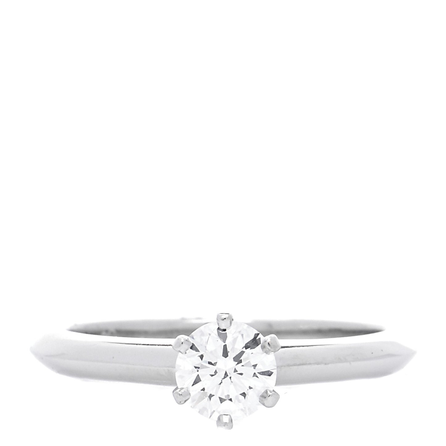 Platinum Diamond .37ct Solitaire Engagement Ring 47 4