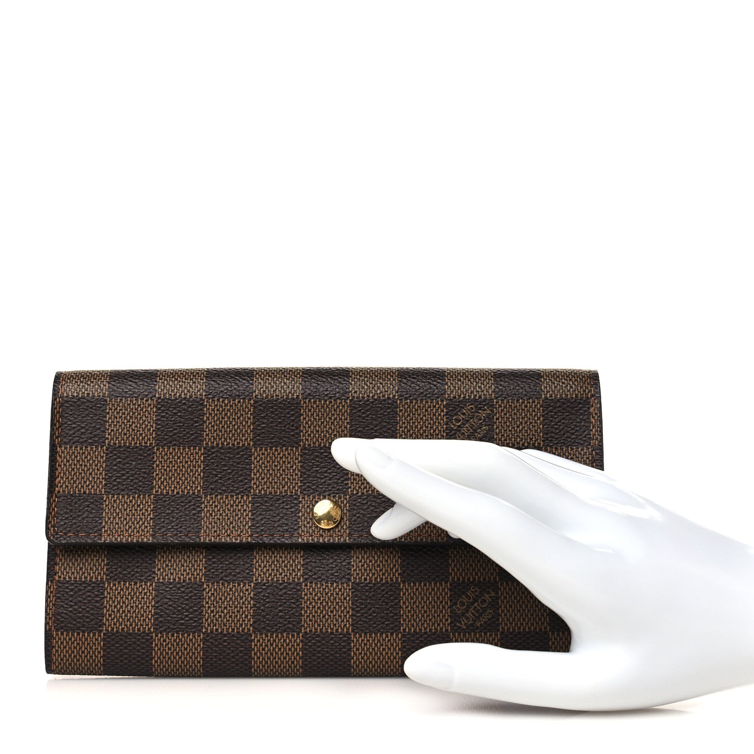 Louis Vuitton Damier Ebene Sarah Wallet 2 of 7