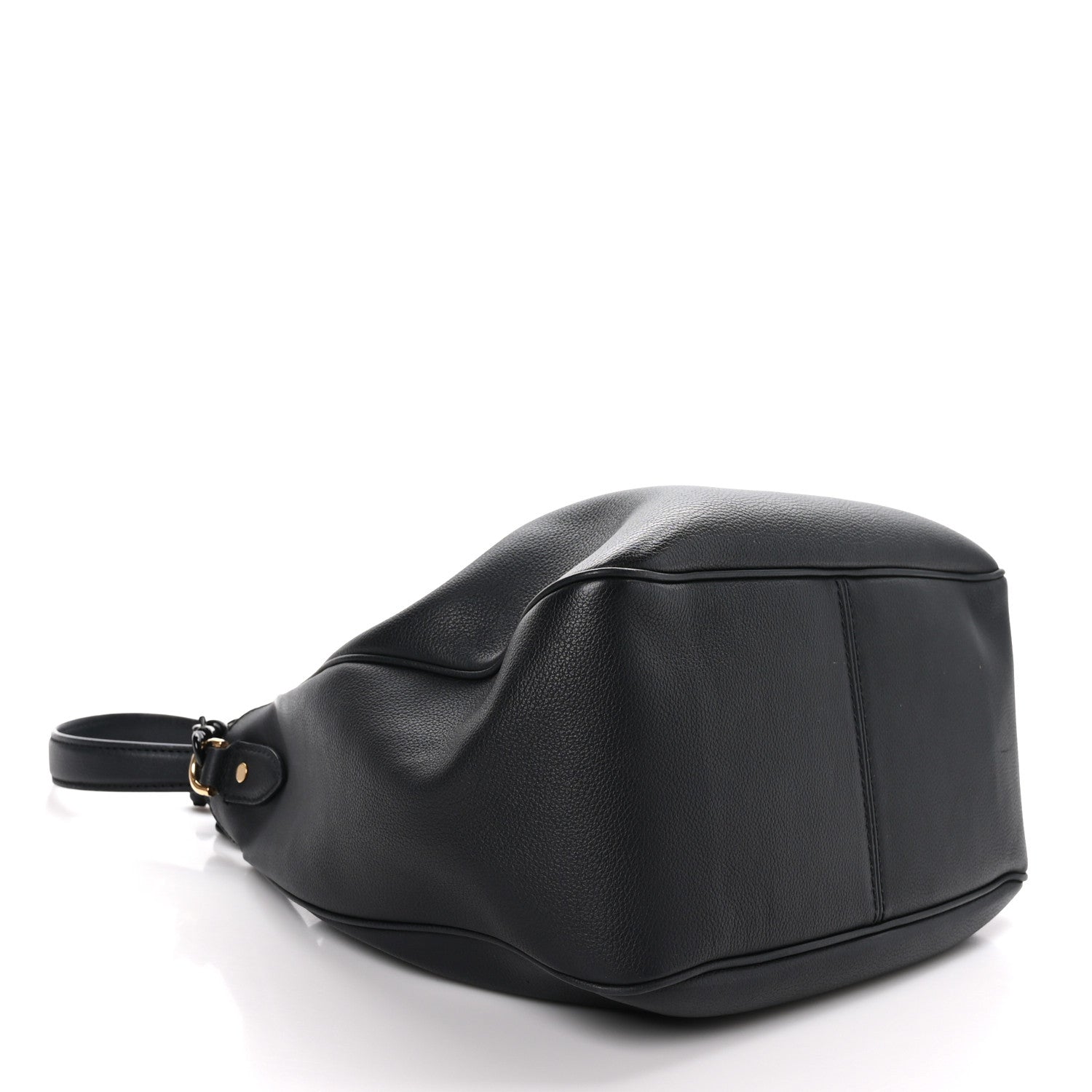 Versace Grained Calfskin La Medusa Bucket Bag Black 4 of 8