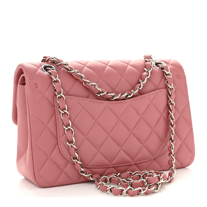 Chanel Lambskin Quilted Small Double Flap Pink 3 of 13
