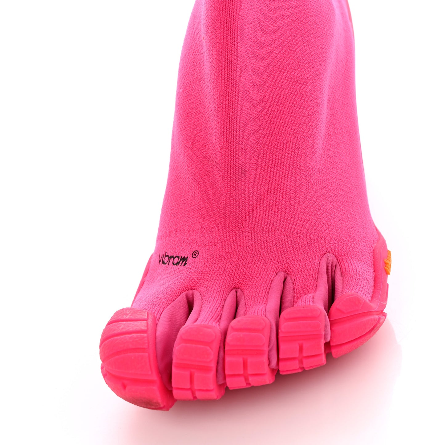 Technical 3D Recycled Knit High Toe Booties 41 Fluo Pink