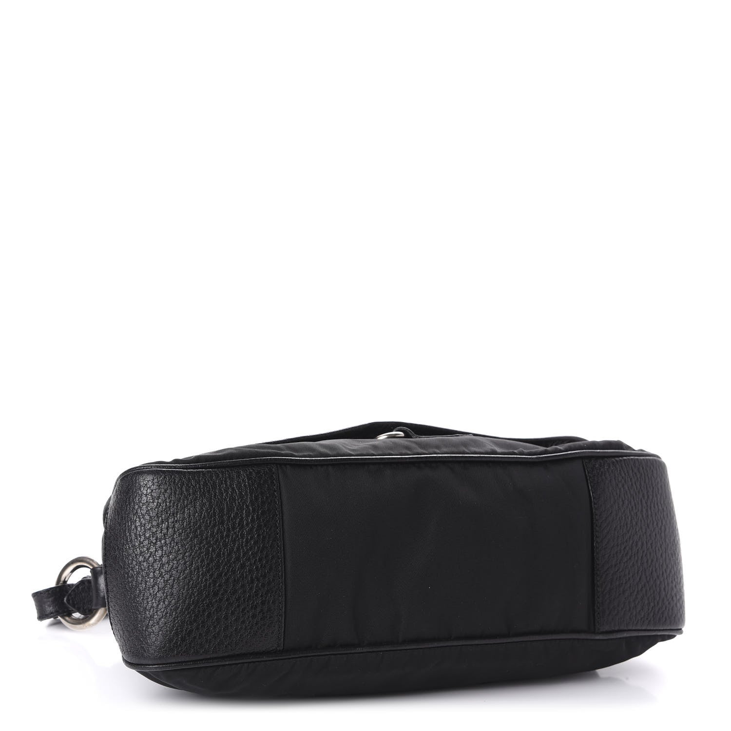 Prada Nylon Vitello Daino Shoulder Bag Black 3 of 9