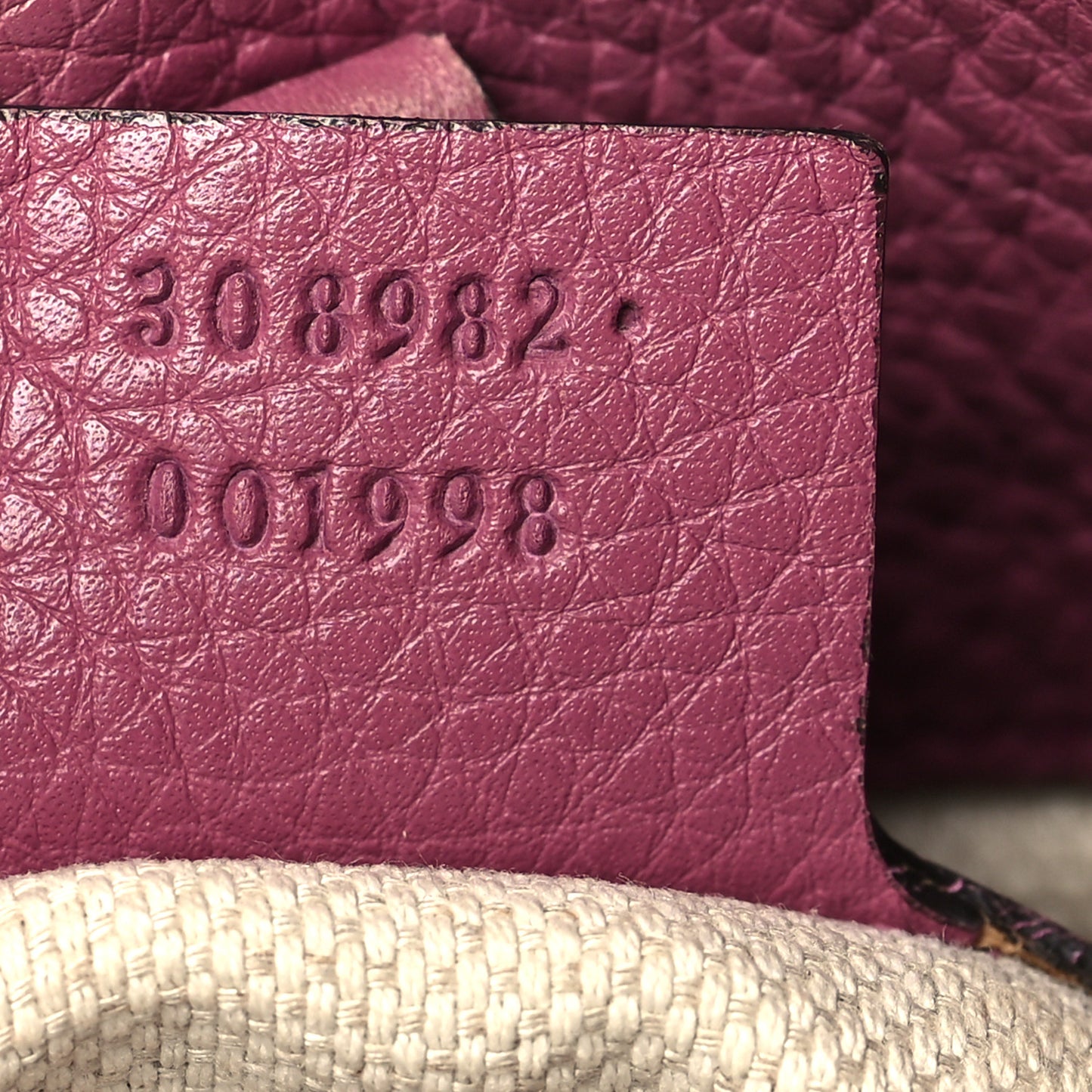 Pebbled Calfskin Medium Soho Chain Shoulder Bag Peonia Flower
