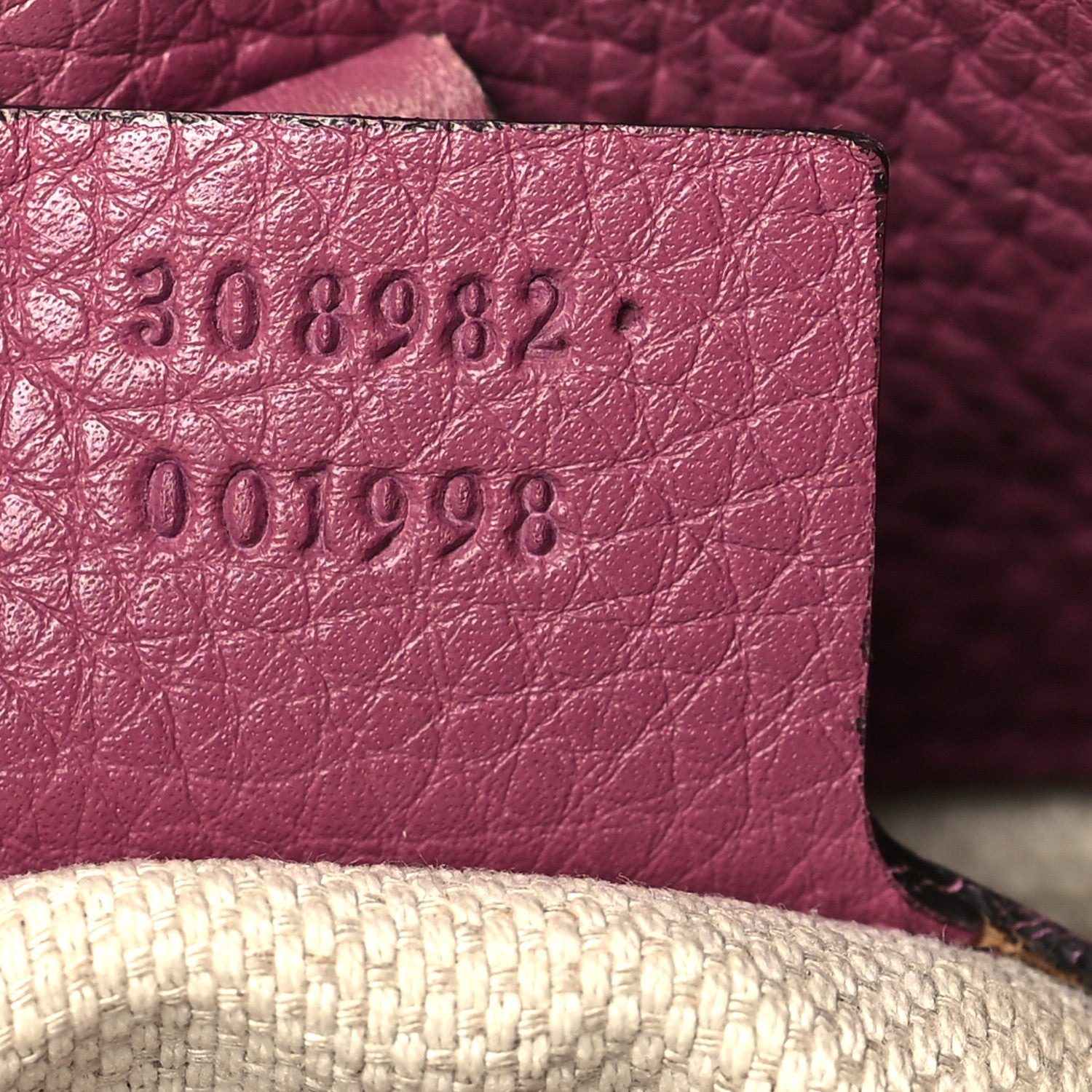 Gucci Pebbled Calfskin Medium Soho Chain Shoulder Bag Peonia Flower 7 of 15