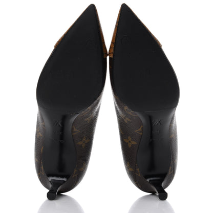 Louis Vuitton Reverse Monogram Cherie Pumps 38.5 6 of 10