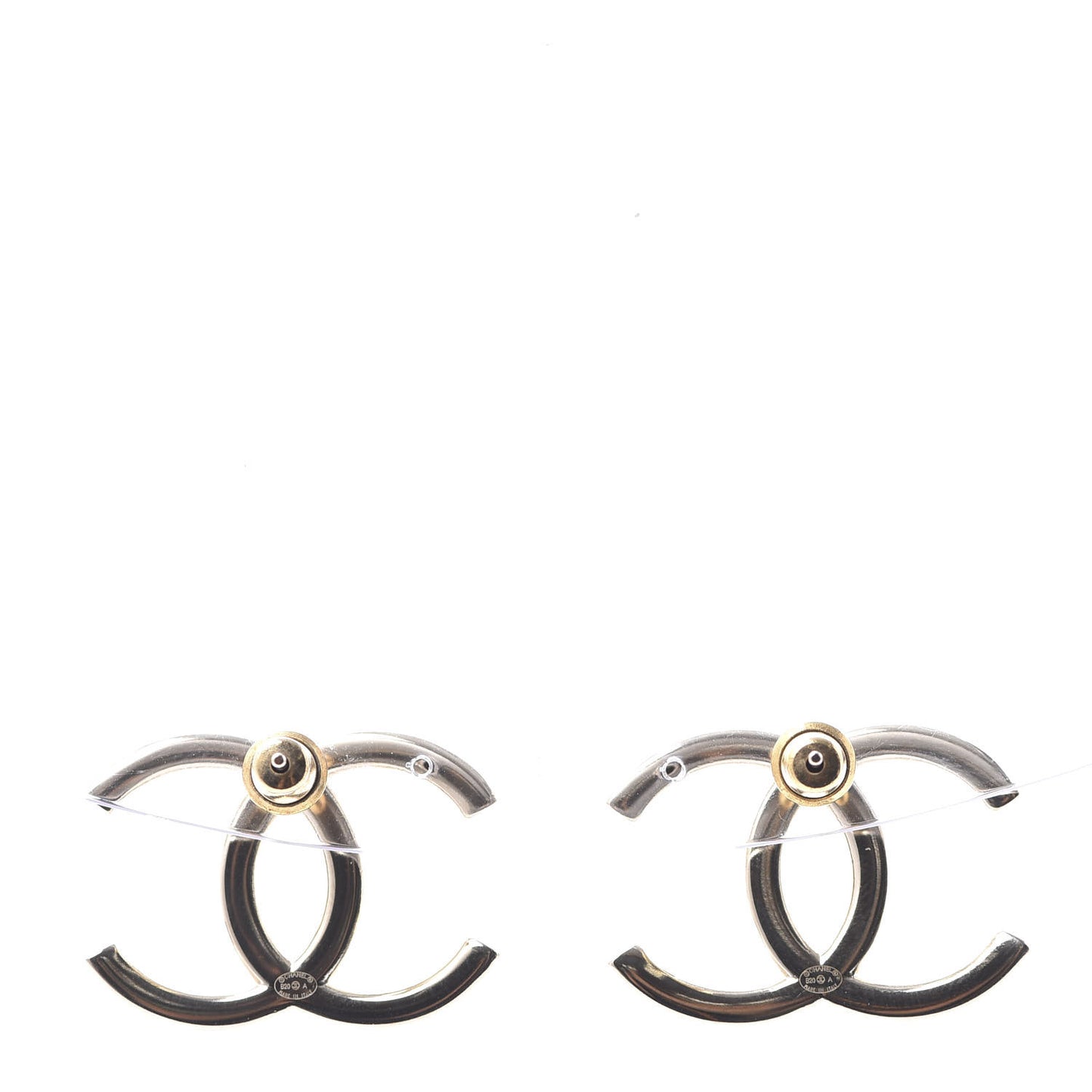 Baguette Crystal High Society CC Earrings Gold