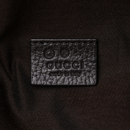 Gucci Monogram Dollar Calfskin Waist Pouch Beige Ebony Testa di Moro Marrone Scuro 6 of 11