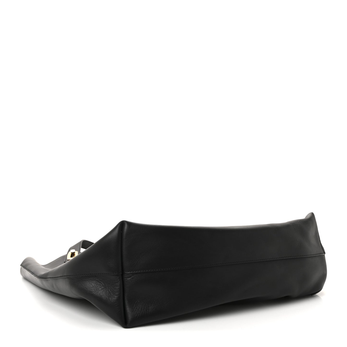 Calfskin Pocket Tote Black