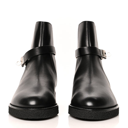 Hermes Calfskin Follow Ankle Boots 40 Black 2 of 8