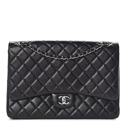 Chanel Lambskin Quilted Maxi Single Flap Black 1 of 13