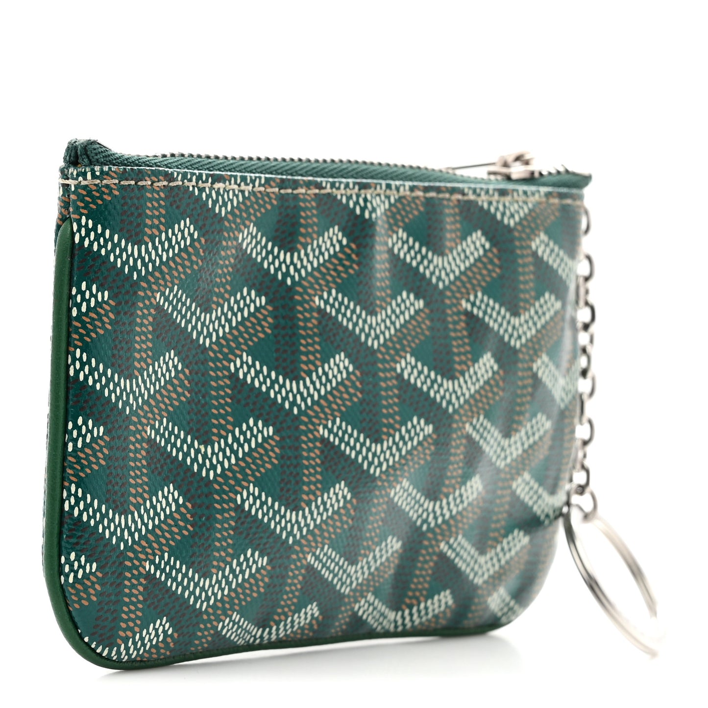 Goyardine Nano Senat Key Pouch Green