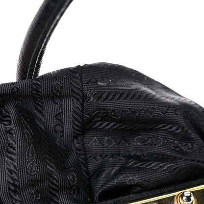 Prada Goatskin Cerniera Doctor Bag Black 13 of 42