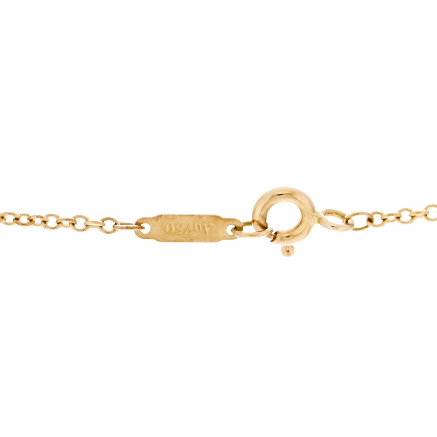 Tiffany 18K Yellow Gold Diamond Crown Key Pendant Necklace 5 of 6