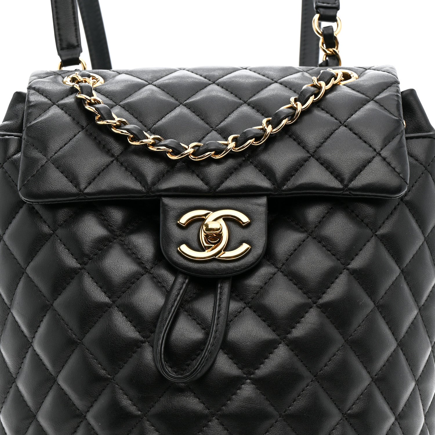 Chanel Calfskin Quilted Small Urban Spirit Backpack Black 8 of 10