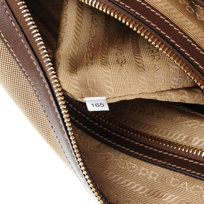 Prada Jacquard Logo Tote Corda Bruciato 10 of 10