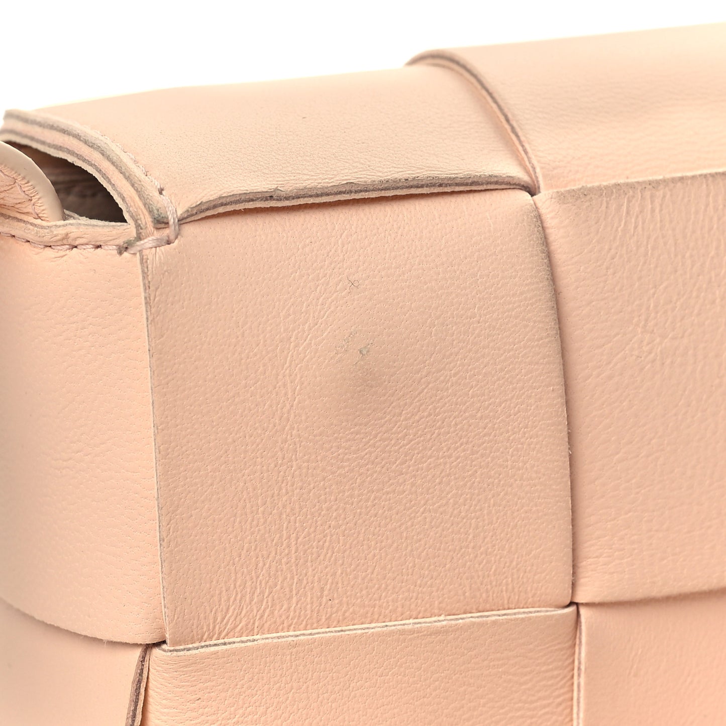 Lambskin Maxi Intreccio Candy Cassette Crossbody Bag Melon Washed
