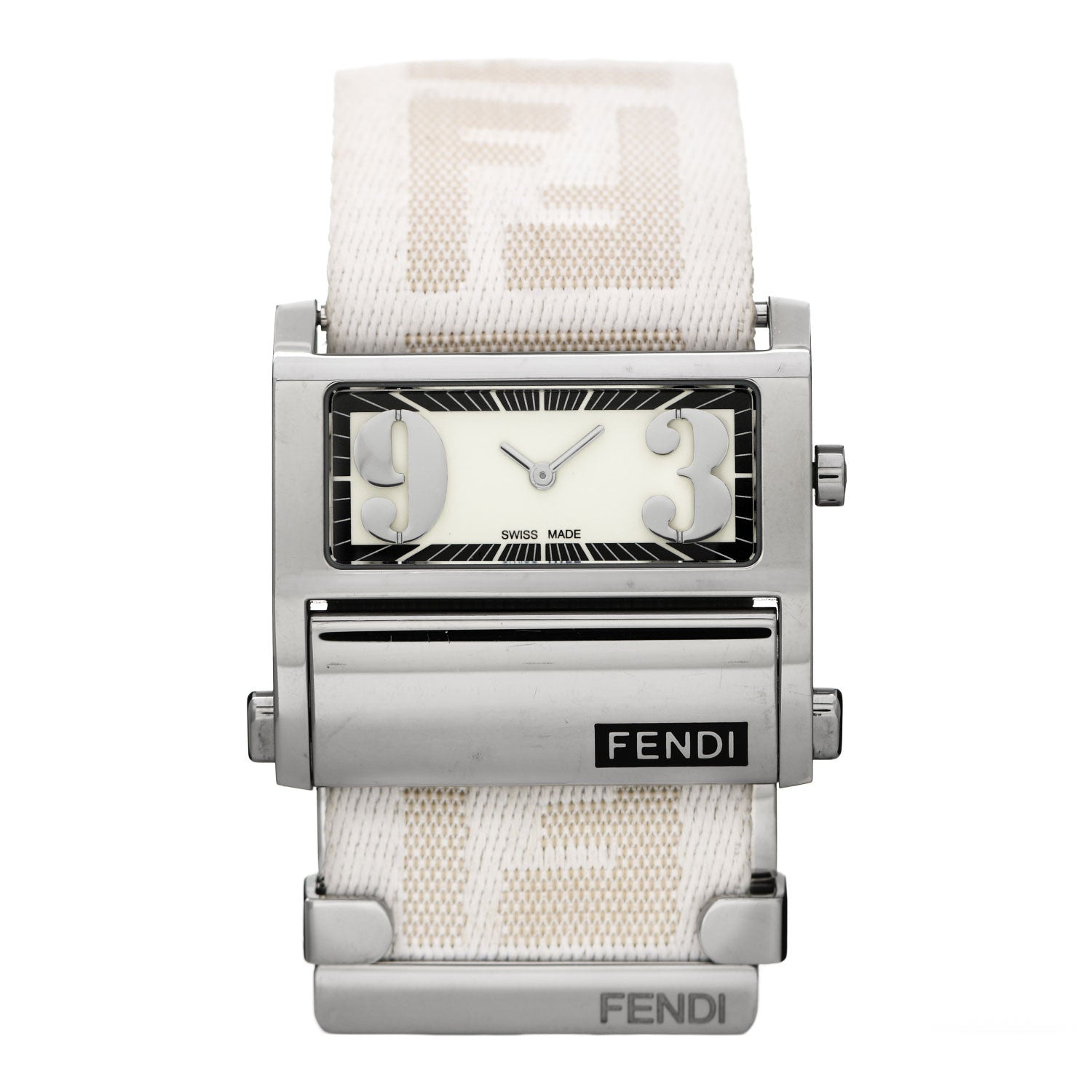 Fendi Stainless Steel Fabric 38mm 1120L Quartz Watch 1 of 5