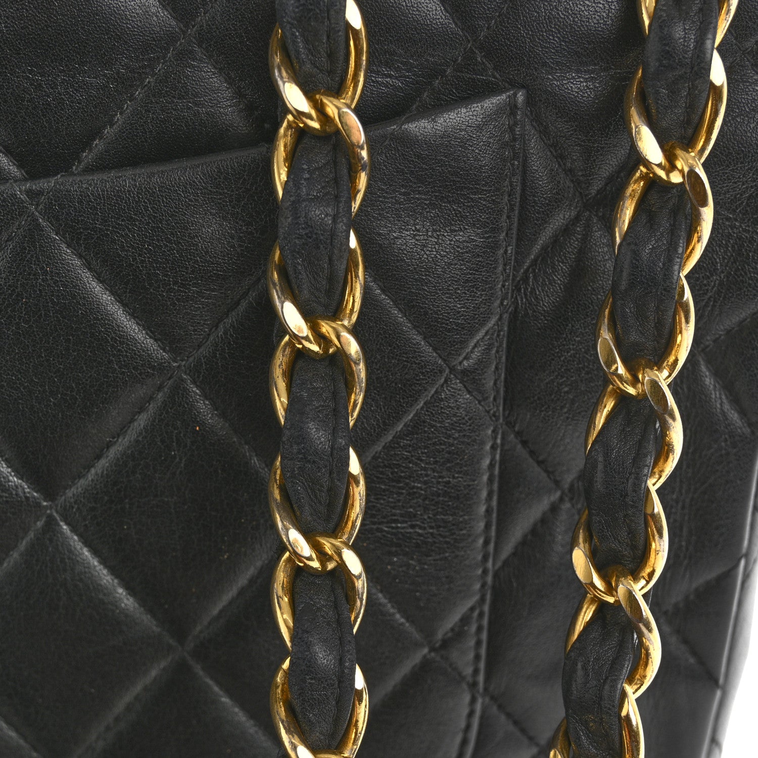 Chanel Lambskin Quilted XL Jumbo Single Flap Black 13 of 13