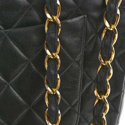 Chanel Lambskin Quilted XL Jumbo Single Flap Black 13 of 13