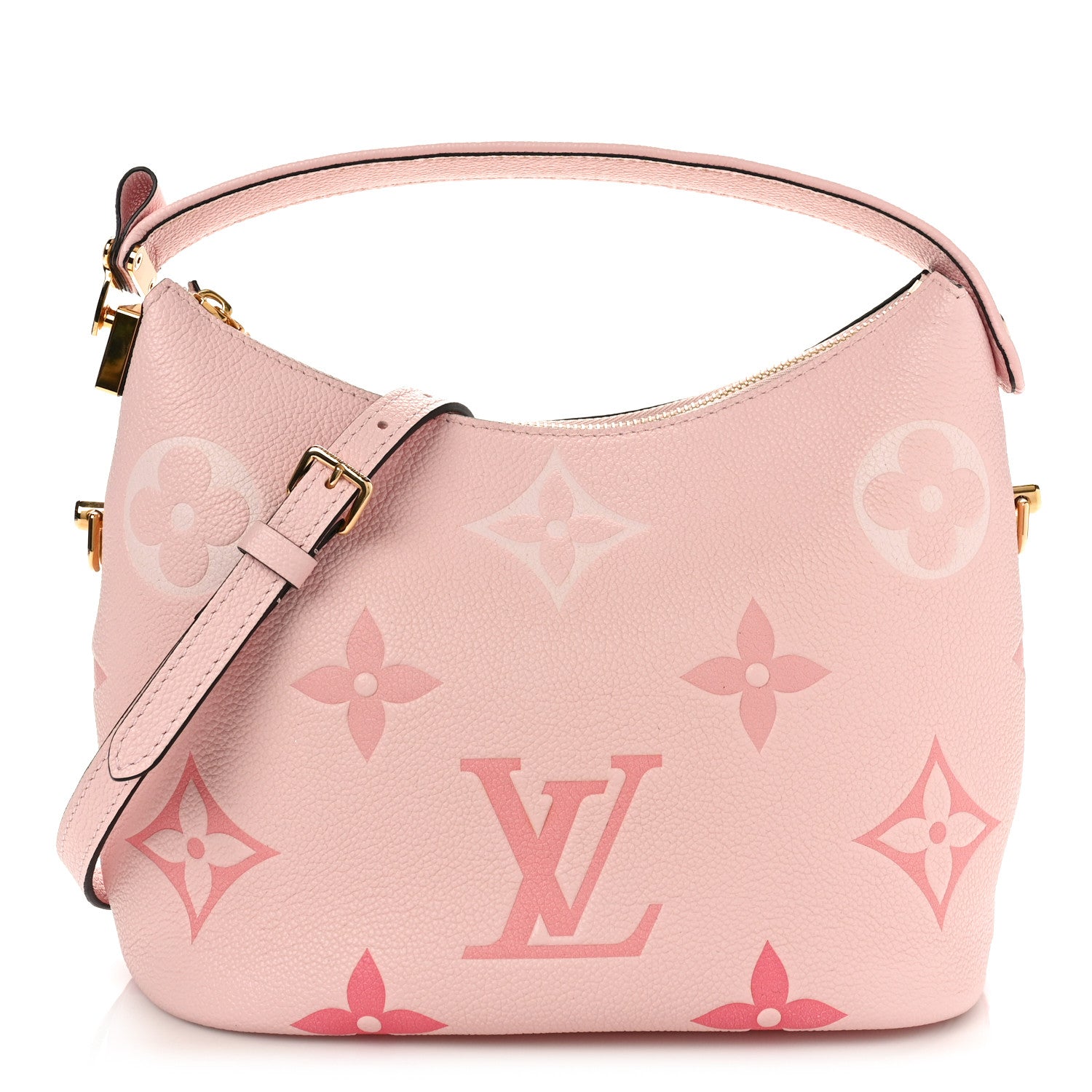 Louis Vuitton Empreinte Monogram Giant By The Pool Marshmallow Hobo PM Bouton De Rose 1 of 8