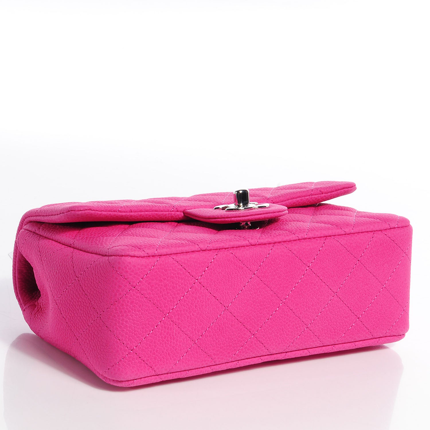 Chanel Iridescent Caviar Quilted Mini Flap Hot Pink 4 of 9