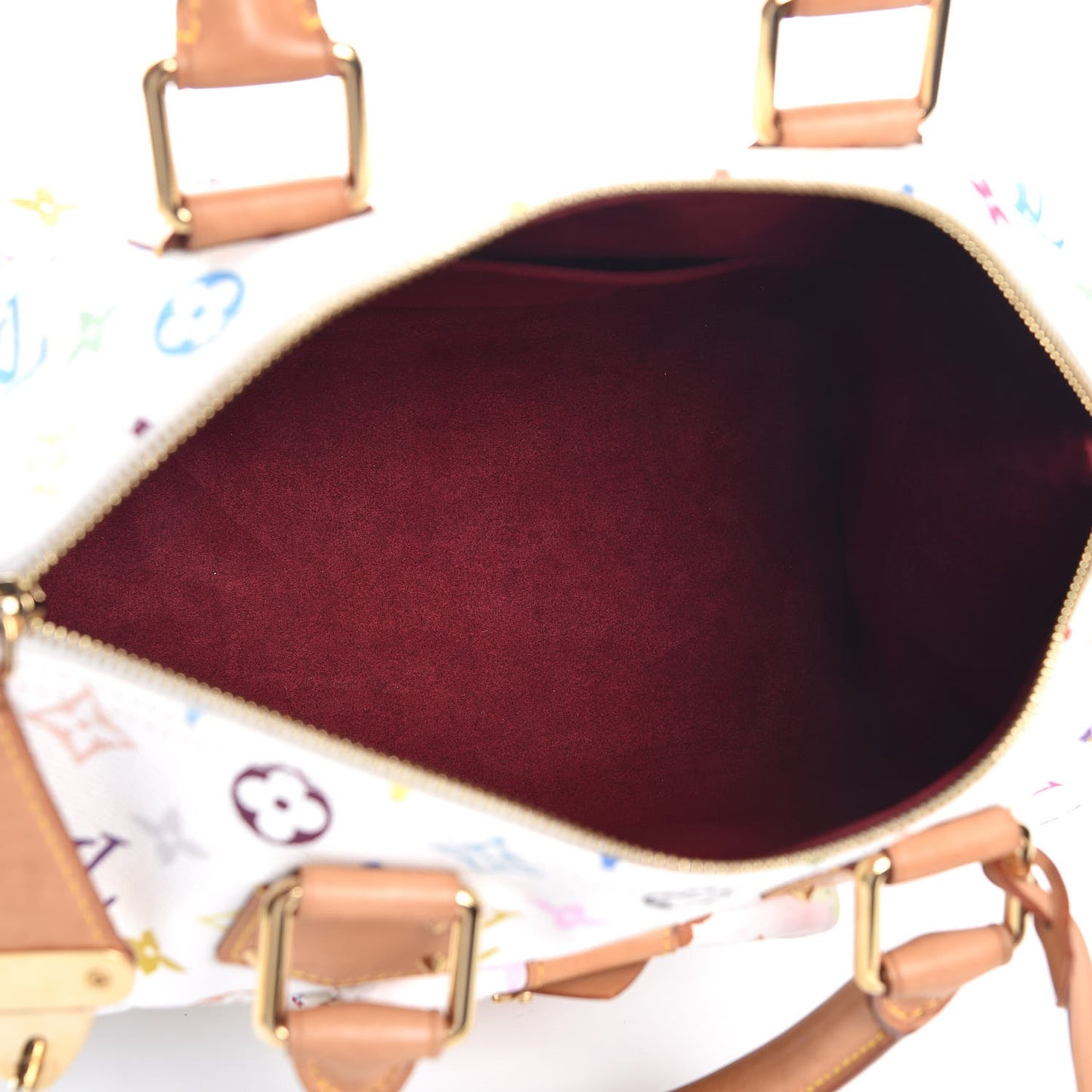 Monogram Multicolor Speedy 30 White