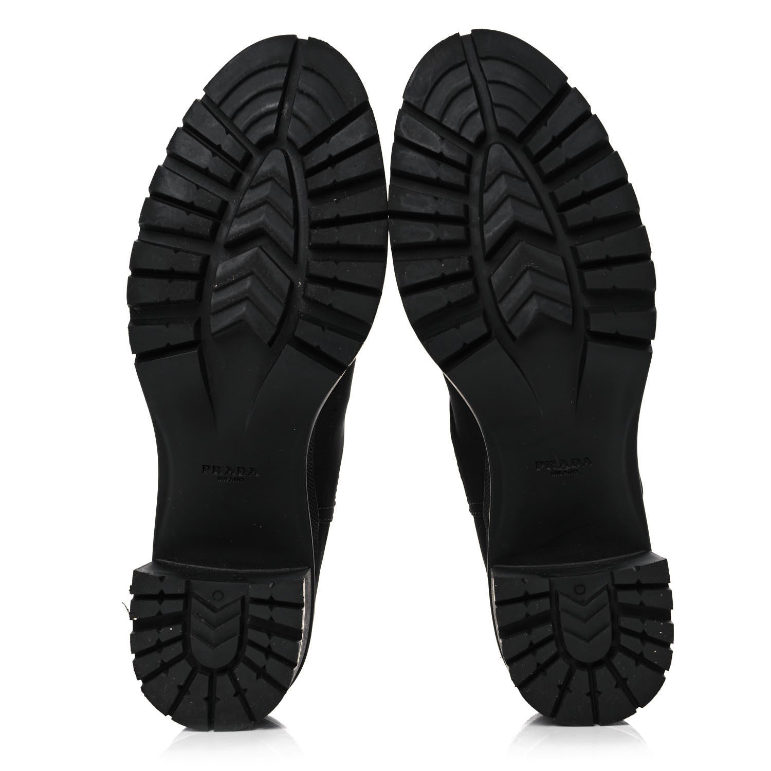 Prada Nylon Lug Sole Chelsea 55mm Boots 39 Black 5 of 12