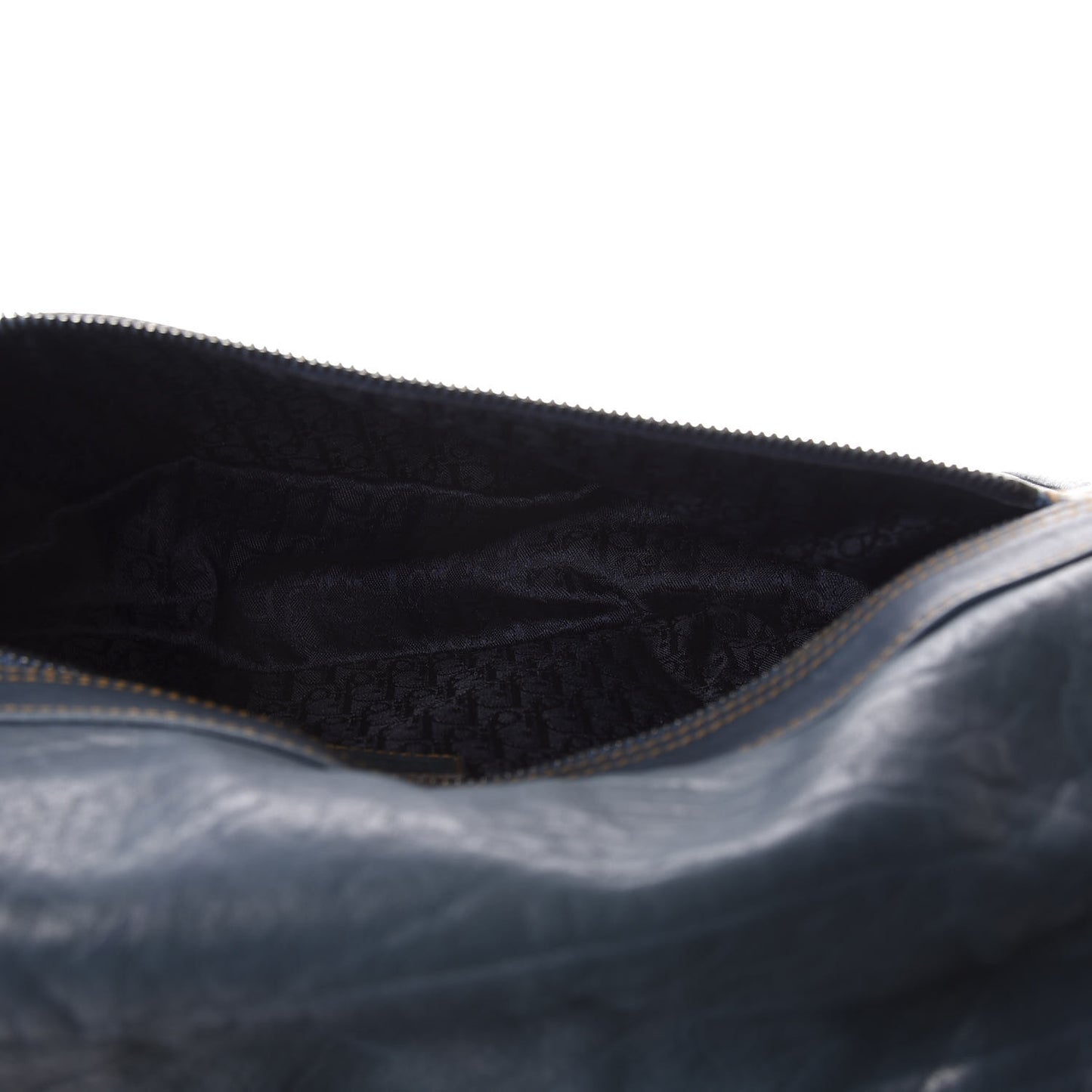 Calfskin Medium Gaucho Double Saddle Bag Dark Blue