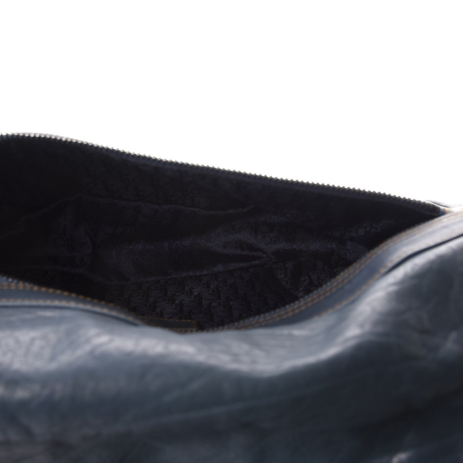 Christian Dior Calfskin Medium Gaucho Double Saddle Bag Dark Blue 4 of 14