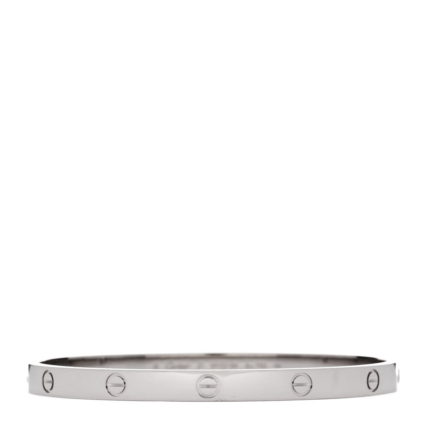 18K White Gold LOVE Bracelet 21