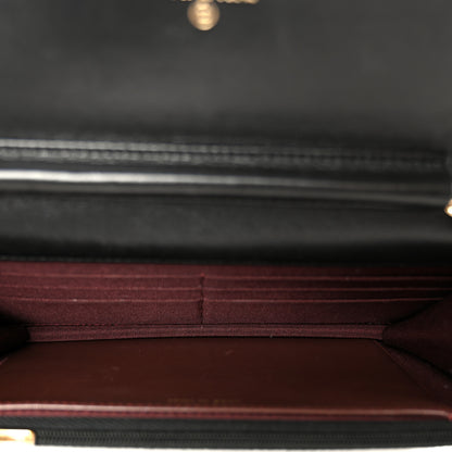Chanel Lambskin Quilted Wallet On Chain WOC Black 5 of 13