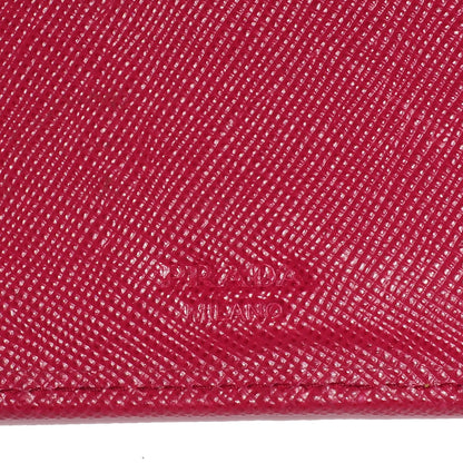 Prada Saffiano Metal Continental Wallet Ibisco 7 of 9