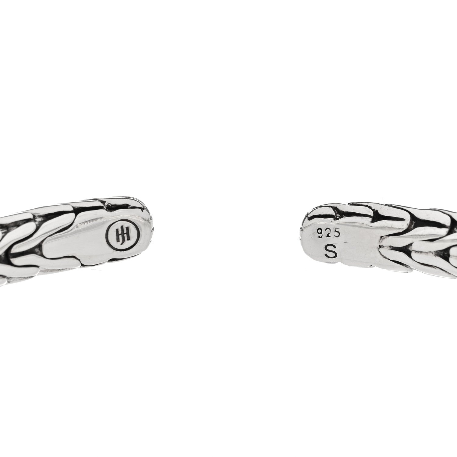 John Hardy Sterling Silver Diamond Classic Chain Cuff Bracelet 3 of 3