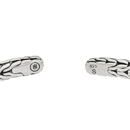 John Hardy Sterling Silver Diamond Classic Chain Cuff Bracelet 3 of 3