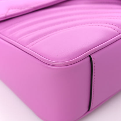 Gucci Calfskin Matelasse Medium GG Marmont Shoulder Bag Candy Mousse 8 of 11