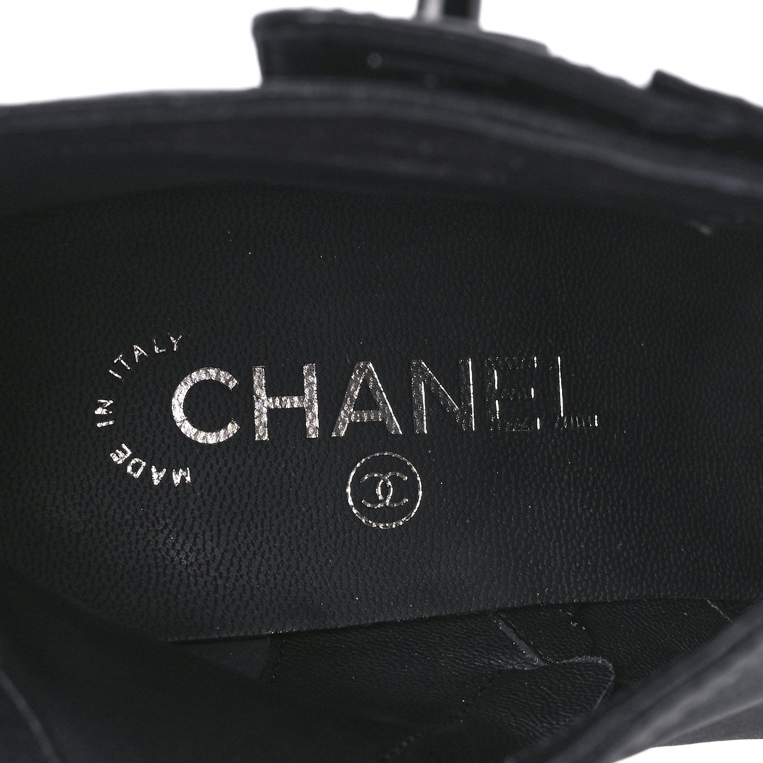 Chanel Iridescent Calfskin CC Turnlock Ankle Boots 40.5 Black 7 of 9