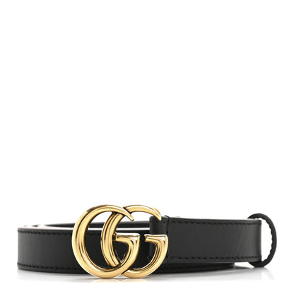 Gucci Calfskin Double G 20mm Belt 90 36 Black 1 of 9