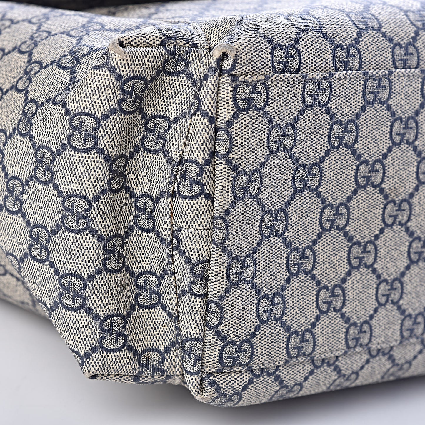 GG Plus Monogram Messenger Diaper Bag Navy