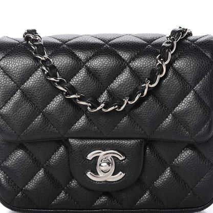 Chanel Caviar Quilted Mini Square Flap Black 10 of 11