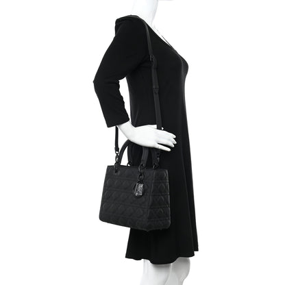 Christian Dior Ultra Matte Calfskin Cannage Medium Lady Dior Black 3 of 11