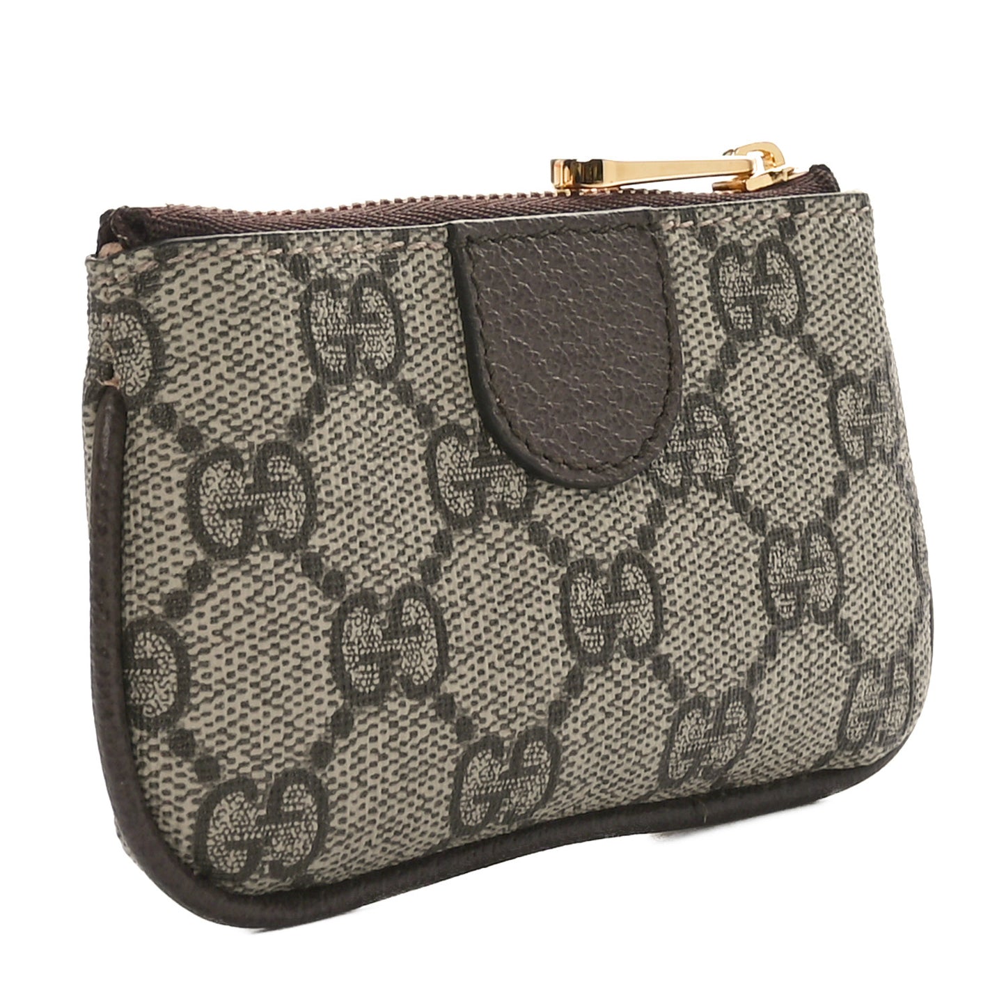 GG Supreme Monogram Web Ophidia Key Case Beige New Acero