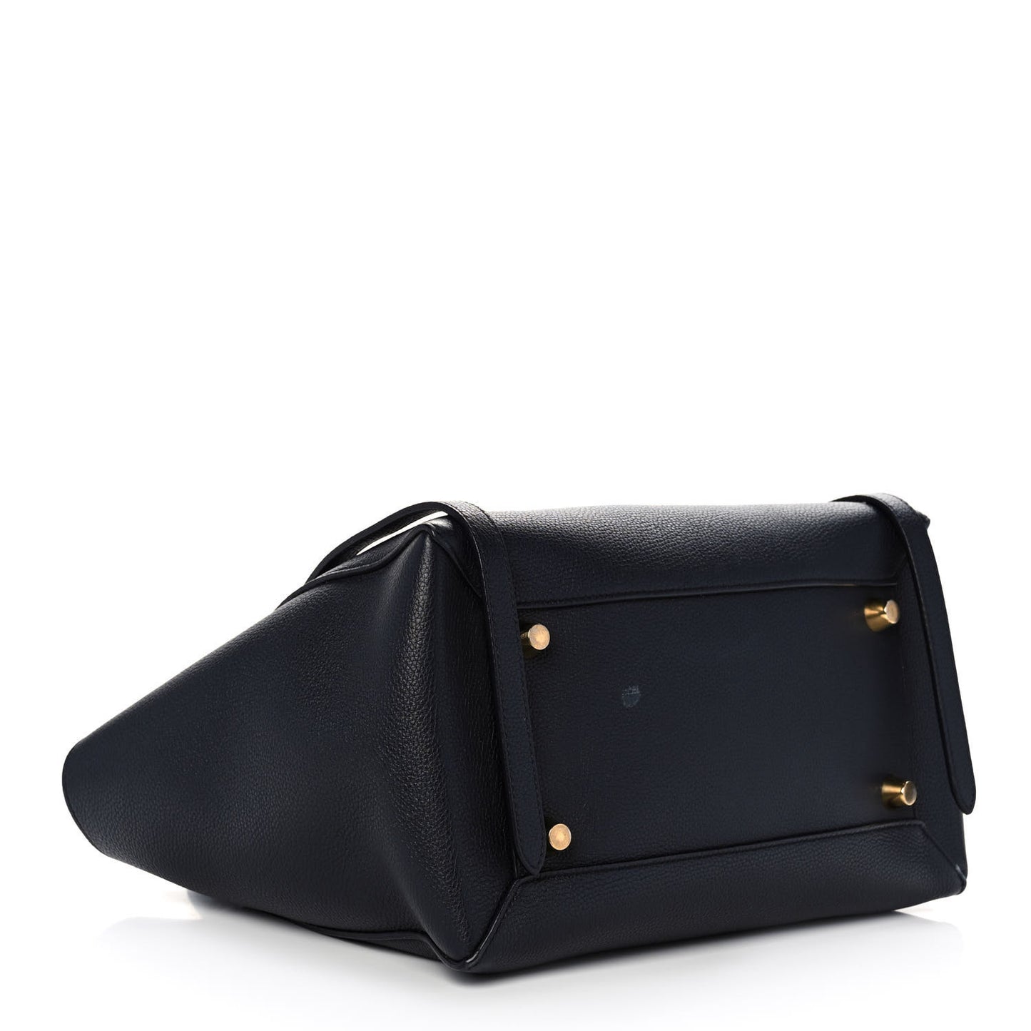 Drummed Calfskin Mini Belt Bag Navy