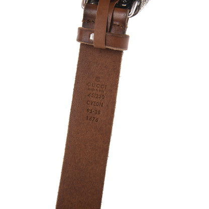 Gucci Calfskin Brass Feline Buckle Belt 95 38 Toscano 5 of 5